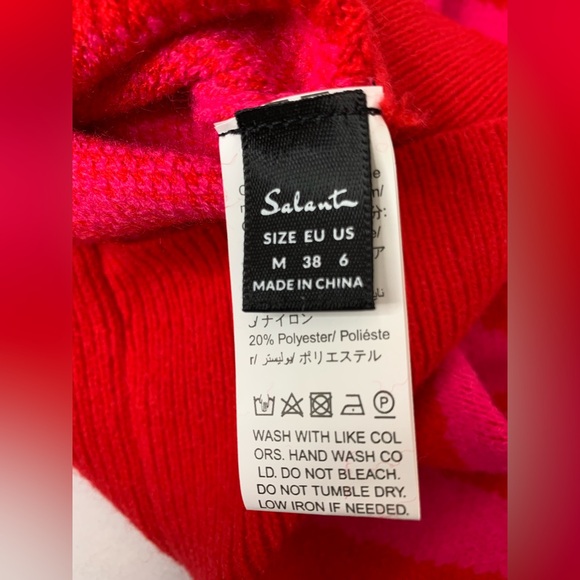 Pre-Owned, Red and Pink Zebra Print Sweater - Picture 5 of 7